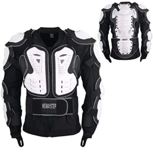 motorcycle protective jacket full body armor, chest spine protection dirt bike gear for men motocross mtb racing