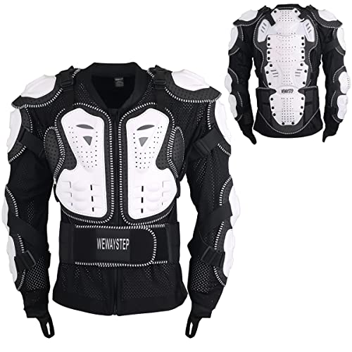 Motorcycle Protective Jacket Full Body Armor, Chest Spine Protection Dirt Bike Gear for Men Motocross MTB Racing