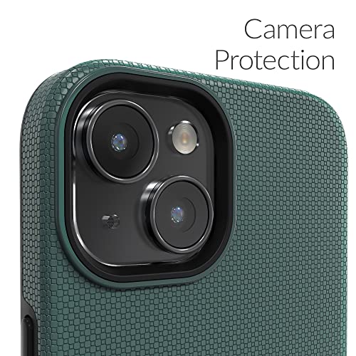 Crave Dual Guard for iPhone 14, Shockproof Protection Dual Layer Case for Apple iPhone 14 (6.1") - Forest Green