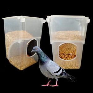 Automatic Pigeon Quail Bird Feeder Parrot No Mess Feeder Cage Accessories Supplies for Parakeet Canary Cockatiel Finch