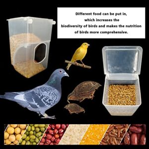 Automatic Pigeon Quail Bird Feeder Parrot No Mess Feeder Cage Accessories Supplies for Parakeet Canary Cockatiel Finch