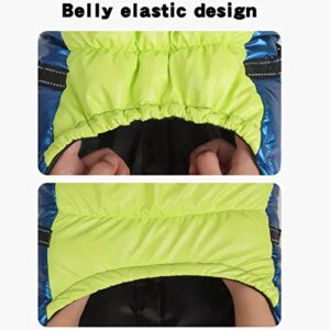 Dog Winter Coats Cold Weather Warm Jacket Reflective Waterproof and Windproof Dog Vest with D-Ring for Leash Pet Clothes for Small Medium Large Dogs (XX-Large, Blue)