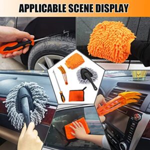 Car Wash Kit with Foam Gun nozzles - Car Detailing Brush Set,Windshield Cleaning Tool, Microfiber Wash Mitt &Towel,Adjustable Hose Wash Sprayer for Car Cleaning & Garden & Pet