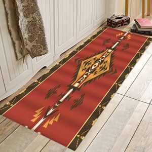 large area rugs,aztec retro southwestern native american ethnic tribal vintage abstract geometric navajo colorful,runner rug floor non-slip door mats door rugs carpet for hallway living room bedroom