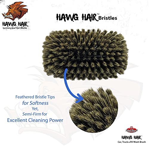 DETAIL DIRECT Hawg Hair Car Wash Brush, Super Soft 5-Level Design, 1 Count