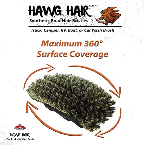 DETAIL DIRECT Hawg Hair Car Wash Brush, Super Soft 5-Level Design, 1 Count