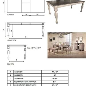 Pilaster Designs Indoor Home Decorative Furniture Joanna 8 Piece Extendable Dining Set, Brown Wood & Polyester (Table, Six Queen Anne Back Chairs & Buffet Server)