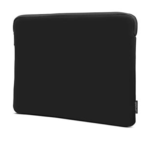 lenovo basic laptop sleeve - 14 inch - neoprene material - soft fleece lining - zippered top opening - black