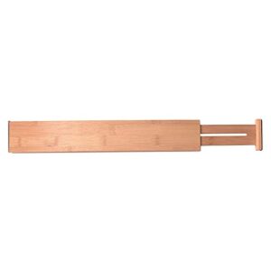 expandable bamboo drawer dividers, adjustable utensil organizer separators, 43cm