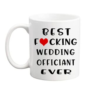 qsavet funny wedding officiant coffee mug, best wedding officiant ever mug, thank you gifts, officiant gift, marriage ceremony coffee mug for officiant from couple -11 oz novelty coffee mug (02)