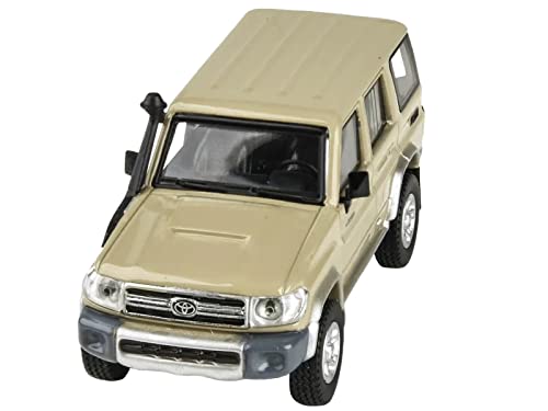 Toy Cars 2014 Land Cruiser 76 Sandy Taupe Tan 1/64 Diecast Model Car by Paragon Models PA-55316