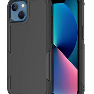 LEXNEC Designed for iPhone 14 & Apple iPhone 13 Cases,Heavy-Duty Tough Rugged Lightweight Slim Shockproof Protective Men Women Phone Case Cover for iPhone 13 (6.1",2021)[Black]