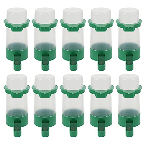 Alipis Bird Waterer Birds Water Dispenser Hanging Birds Cage Cup Automatic Bird Water Feeder Parakeet Food Bowl for Parrot Canaries Finches Budgie, 10pcs Bird Water Feeder