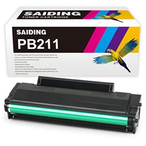 saiding remanufactured black toner cartridge replacement for pb-211 pb-211ev to use with p2500w p2502w m6550nw m6600nw m6552nw m6602nw printer (1 black)