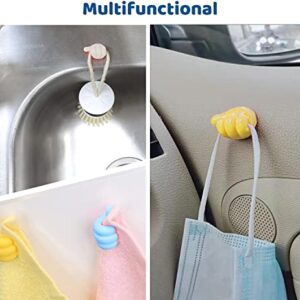 Funducts 20pcs self Adhesive Holder for Cream Spoon, Phone Holder USB Cable Clips for Wall, Charger Cord Holder, Hanger Hooks for Bathroom, Cute Cord Organizer Clip