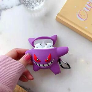 for Air pod pro Case, Cute 3D Lovely Unique Cartoon for Air pod pro 2 Silicone Cover Fun Funny Cool Design Fashion Cases for Boys Girls Kids Teen for Air pod pro Case(Pro Gengar)