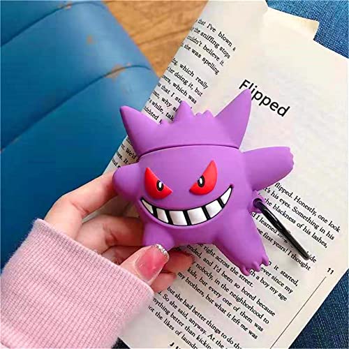 for Air pod pro Case, Cute 3D Lovely Unique Cartoon for Air pod pro 2 Silicone Cover Fun Funny Cool Design Fashion Cases for Boys Girls Kids Teen for Air pod pro Case(Pro Gengar)