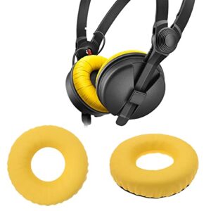 1 Pair Earpads Compatible with Sennheiser HD25 HD25-II HD25SP HD25SP-II Headphones Replacement Leather Soft Foam Ear Cushions Headset Repair Parts Black