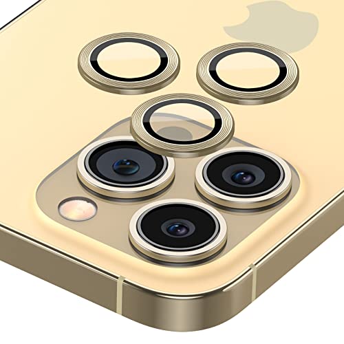 ENEGOLD Benks Camera Lens Protector for iPhone 14/14 Plus/14 Pro/14 Pro Max 6.1/6.7, 9H Anti-Scratch, HD Camera Lens Protector Cover with Installation, with Cleaning Kit (pro/pro max gold)