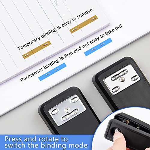 Desktop Office Stapler with 2000 Staples: IMLIKE Half Strip Desk Staplers, take 26/6 Staples 25 Sheets Capacity, Metal Construction, Non-Slip Base, Black, 2-Pack