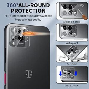 [2+2 Pack] Screen Protector for T-Mobile REVVL 6 Pro 5G 2022 with Camera Lens Protector, HD Tempered Glass, Scratch Resistant, Anti-fingerprint, Shatterproof, Bubble Free (Fit for REVVL 6 Pro 5G)