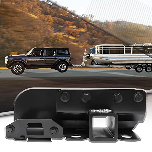 Broaddict Class 3 Trailer Hitch, 2-Inch Receiver, Fits Ford Bronco 2021-2024, Gloss Black