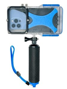 proshot dive - underwater iphone housing rated to 130ft/40m. universal waterproof iphone case, compatible with all iphones. fits iphone 6s - iphone 14 pro max. scuba diving and snorkeling iphone case.