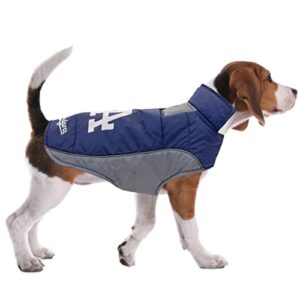 Pets First MLB Los Angeles Dodgers Puffer Vest for Dogs & Cats, Size Large. Warm, Cozy, & Waterproof Dog Coat, for Small & Large Dogs/Cats. Best MLB Licensed PET Warming Sports Jacket (LAD-4081-LG)