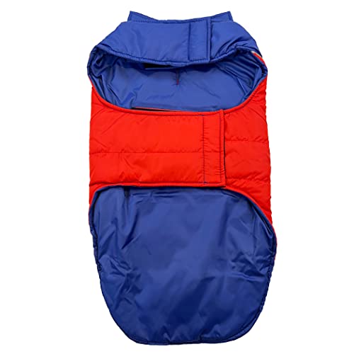 NHL New York Rangers Puffer Vest for Dogs & Cats, Size Large. Warm, Cozy, and Waterproof Dog Coat, for Small and Large Dogs/Cats. Best NHL Licensed PET Warming Sports Jacket