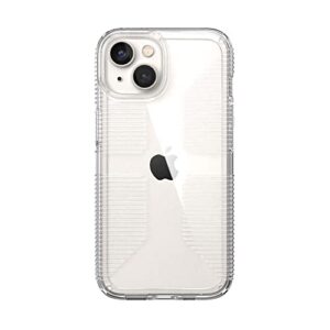 Speck Clear iPhone 14 & iPhone 13 Case - Drop Protection, Scratch Resistant & Anti-Yellowing Dual Layer Case for iPhone 14 & iPhone 13 Case for 6.1 inch Model - Clear/Clear GemShell