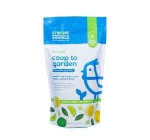 Strong Animals Coop to Garden - an Organic Fast-Acting Compost Accelerator Specially Designed to Break Down Chicken Litter and Bedding in Your Compost