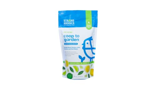 Strong Animals Coop to Garden - an Organic Fast-Acting Compost Accelerator Specially Designed to Break Down Chicken Litter and Bedding in Your Compost