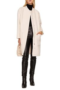 thakoon collective rtr design collective pocket front coat, off-white, x-large