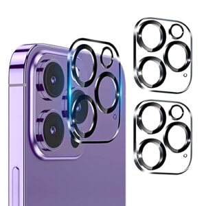 corefyco direct 3 pack for iphone 14 pro - max camera lens protector, 9h tempered glass cover, anti-scratch, ultra hd, easy installation 6.1''/14 6.7'', clear
