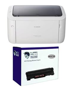 mti lbp6030w imageclass check printer bundle with 1 oem modified 125 3484b001aa micr ink toner cartridge for printing payroll, small business and personal checks (2 items)