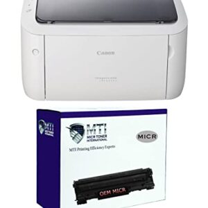 MTI LBP6030W ImageClass Check Printer Bundle with 1 OEM Modified 125 3484B001AA MICR Ink Toner Cartridge for Printing Payroll, Small Business and Personal Checks (2 Items)