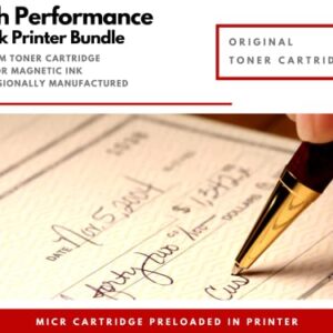 MTI LBP6030W ImageClass Check Printer Bundle with 1 OEM Modified 125 3484B001AA MICR Ink Toner Cartridge for Printing Payroll, Small Business and Personal Checks (2 Items)