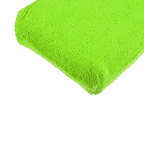 X AUTOHAUX 6pcs Green Microfiber Detailing Applicator Sponges for Applying Wax Coatings Car Wash Exterior Interior Scratch-Free