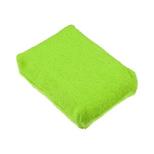 X AUTOHAUX 6pcs Green Microfiber Detailing Applicator Sponges for Applying Wax Coatings Car Wash Exterior Interior Scratch-Free