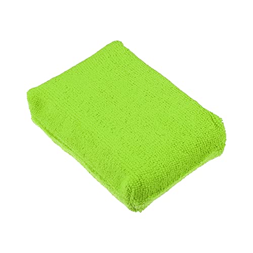 X AUTOHAUX 6pcs Green Microfiber Detailing Applicator Sponges for Applying Wax Coatings Car Wash Exterior Interior Scratch-Free