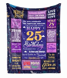 prezzy vintage born in 1998 25 year old blanket happy 25th birthday decorations for girls women throw blanket christmas anniversary ideas gift custom name cozy soft fleece sherpa blankets