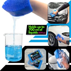 Sudz Budz Premium Jumbo Foam Grid Car Wash Sponge 1pc | Anti-Marring Sponge for Soap and Rinseless Washing | Cross-Cut, Easy Grip, Large Sponge | Durable, Soft, Scratch-Free Car Cleaning and Detailing