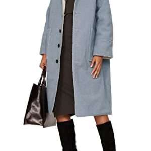 Derek Lam Collective RTR Design Collective Oversized Reversible Shearling Coat, Blue, X-Large