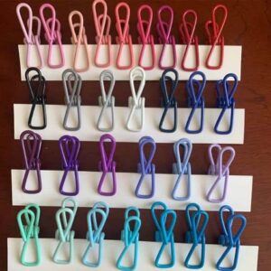 20 Pack Multipurpose Clothes Pins Utility Clips 2 Inch for Bag Clips, Utility Clips, Bag Clips,Clips for Package,Chip Clip,Clothes Pins ,Kitchen Clips, Clothes Clips, Colorful Clothespins, Small Clips