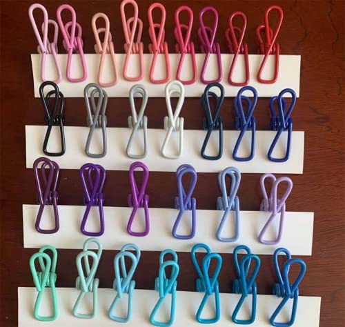 20 Pack Multipurpose Clothes Pins Utility Clips 2 Inch for Bag Clips, Utility Clips, Bag Clips,Clips for Package,Chip Clip,Clothes Pins ,Kitchen Clips, Clothes Clips, Colorful Clothespins, Small Clips