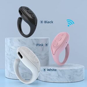 TIKTOK Video Bluetooth Remote Control Page Turner for iPhone Smartphones Tablets, Wireless Ring Camera Shutter Remote Control, Bluetooth 5.0USB for iOS and Android…