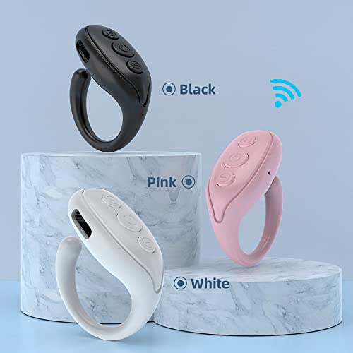 TIKTOK Video Bluetooth Remote Control Page Turner for iPhone Smartphones Tablets, Wireless Ring Camera Shutter Remote Control, Bluetooth 5.0USB for iOS and Android…