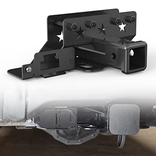 RbhAuto 2" Towing Trailer Hitch Receiver, Class 3 Rear Bumper Towing Hitch Receiver with Cover Kit fit for Ford Bronco 2021 2022