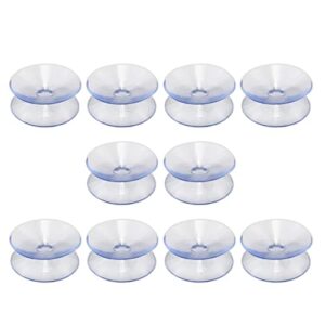 faddare clear suction cups, 10pcs suction cups multifunctional mirror double sided non-slip glass tabletop(size:35mm)