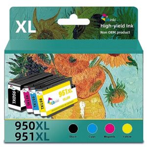 950xl 951xl ink replacement for hp officejet pro 8600 8610 8620 printer ink cartridge compatible for hp 950 951 xl hp950 hp951 xl combo pack to officejet pro 8100 8625 8630 8660 8615 276dw printer